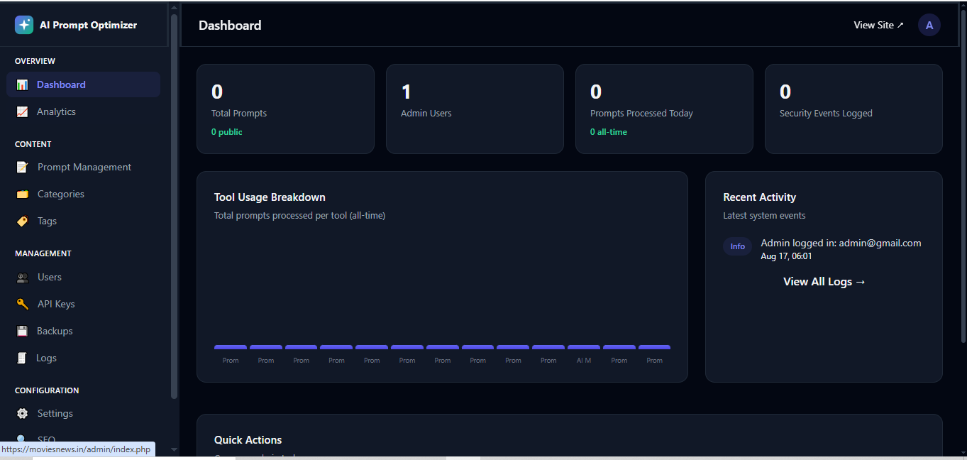 AI Prompt Optimizer - PHP SaaS Platform