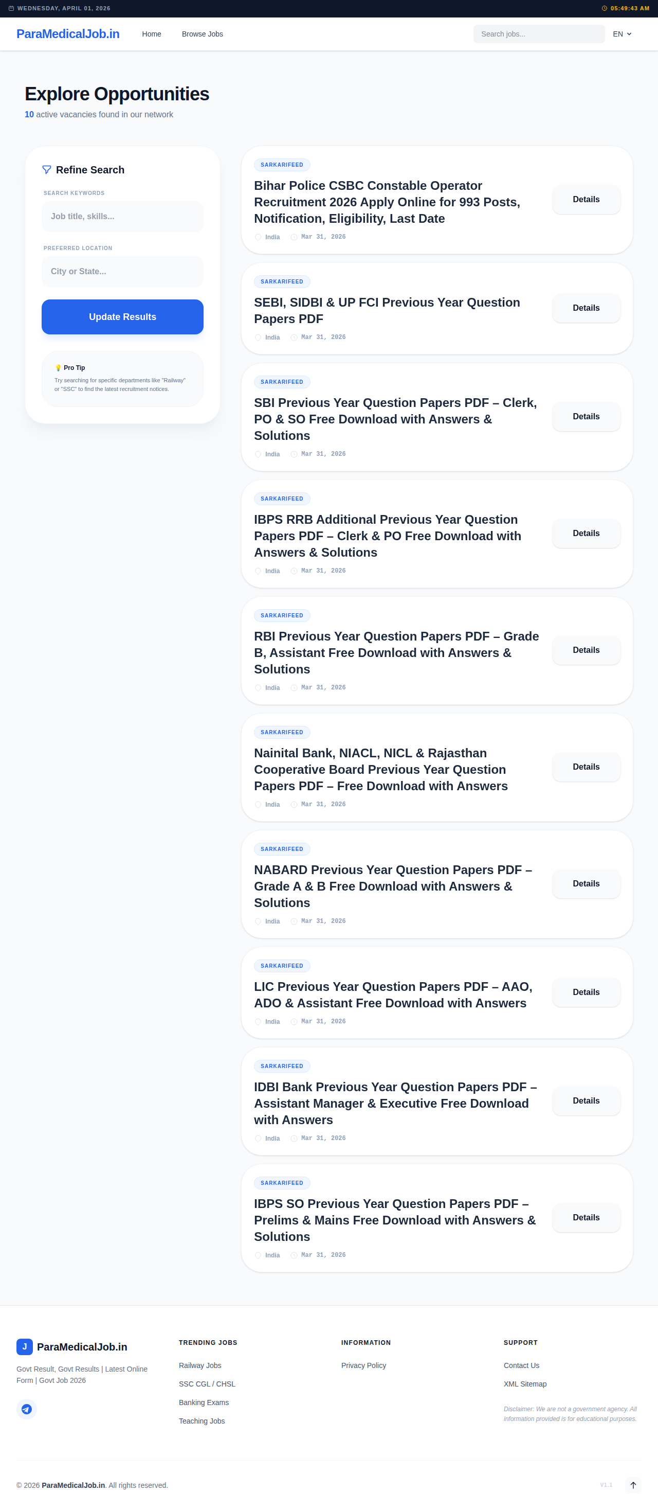 Advanced PHP Job Portal & Auto-Scraper – SEO-Ready Job Board Platform 2026