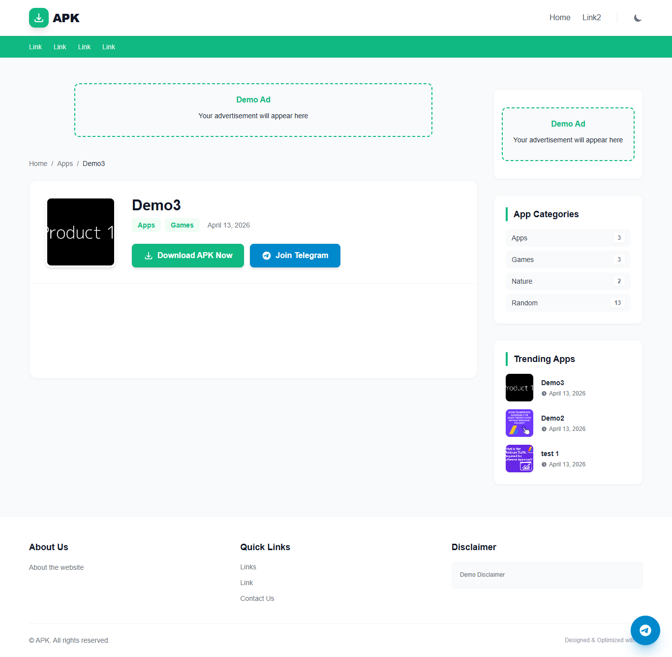 Ultimate App Store Blogger XML Template