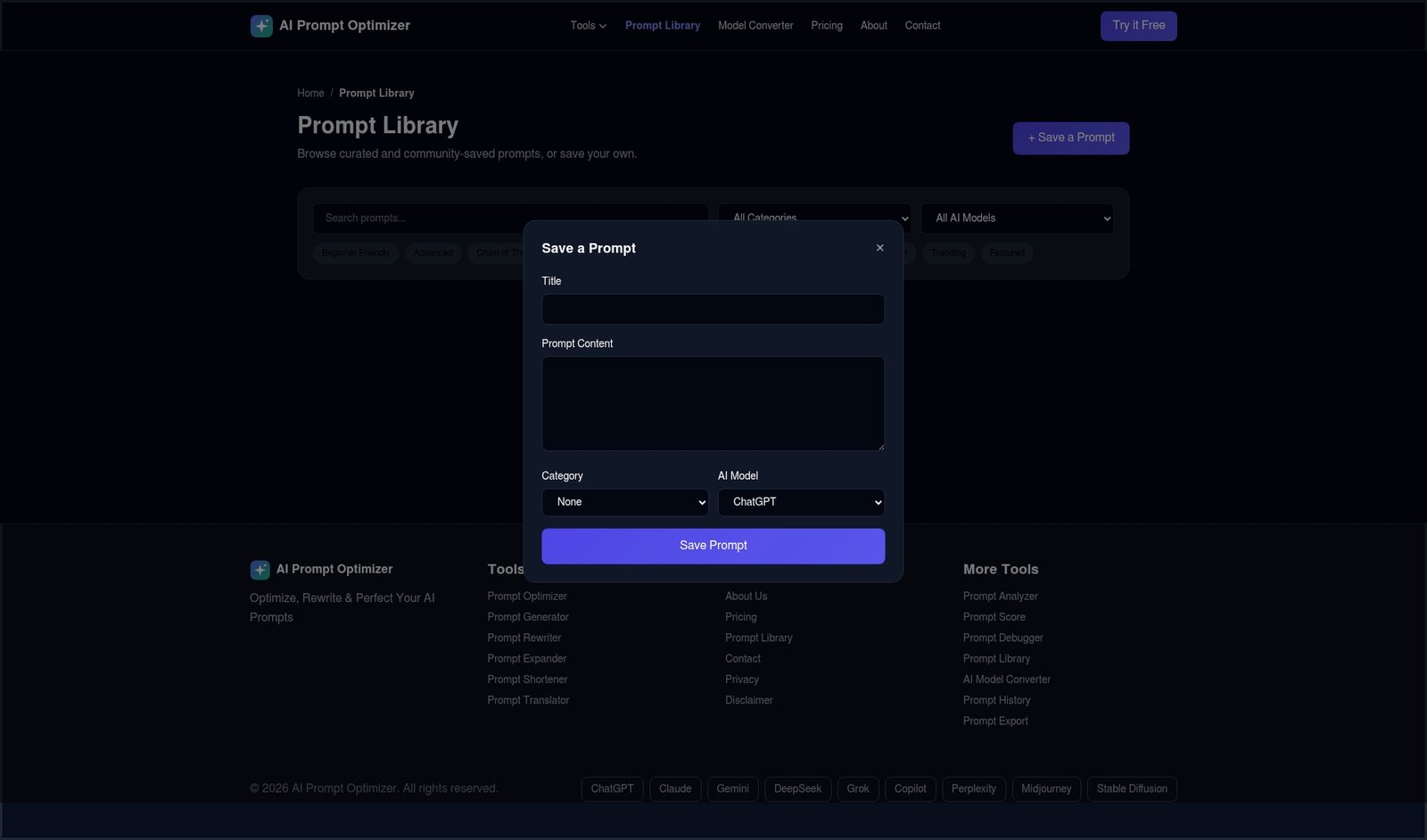 AI Prompt Optimizer - PHP SaaS Platform